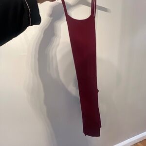 Wine red dress